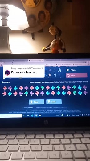 Monochrome FNF Battle Reaction | Hypnos Lullaby