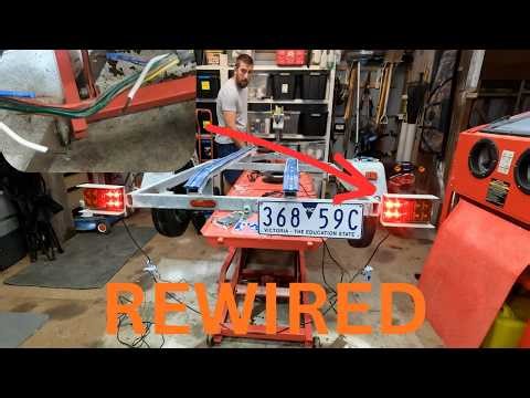 I Had To Replace All The Wiring On the Jet Ski Trailer.