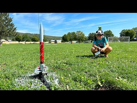 Our First Time Launching an Estes Rocket