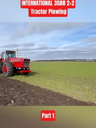 International 3588 Tractor Plowing Techniques
