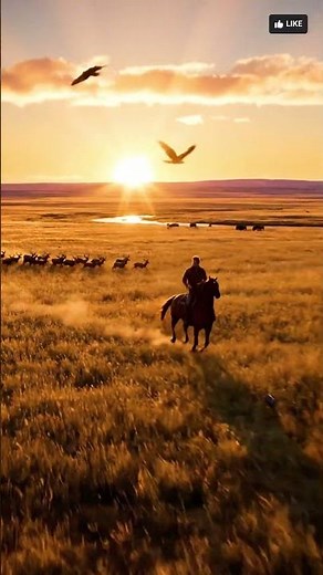 Golden Prairie Gallop 🐎 | Ultra HD Wild Horse Cinematic Experience