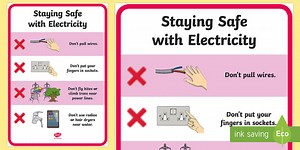 Staying Safe with Electricity Poster