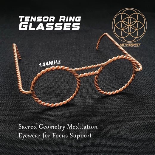 Handmade Copper Tensor Ring Glasses: Sacred Geometry Meditation Eyewear for Focus Support - Etsy