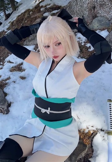 Cute Okita Souji Cosplay – Before the Battle!
