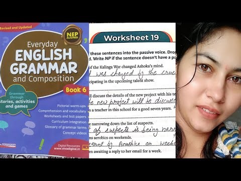 Class-6th #worksheet-19 Everyday English grammar and Composition #english #solution #video #everyday
