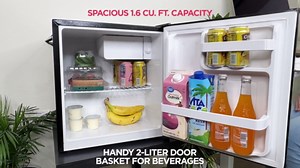 Frigidaire 1.6 Cu Ft Retro Mini Fridge with Side Bottle Opener - Moonbeam