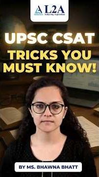 Solve Any UPSC CSAT Comprehension Question In 1 Minute #upsccsat #upscmotivation #shortsvideo
