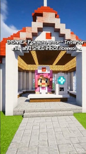 [#36] 🏥 Pokémon Center Interior Build in Minecraft! #pokemoncenter