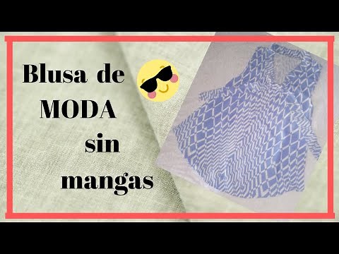 Como Hacer una BLUSA 👕 de MODA Sin Mangas(PASO A PASO, FACIL Y RAPIDO).