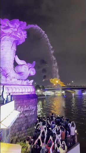 🇻🇳 Dragon Bridge Fire Show in Da Nang 2025.12.28