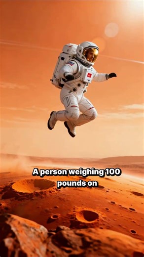 Gravity on Mars Is Much Weaker Than Earth