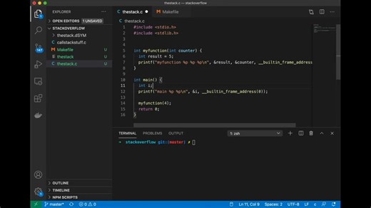 The Call Stack and Stack Overflows (example in C) - Jacob Sorber (1080p, h264)