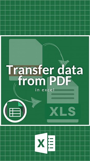 CheatSheets on Instagram: "Transfer data from PDF in Excel‼️ 🗂️ Don’t forget to save this post! 🧑‍🏫 Get your FREE Excel templates with the link in our bio! 🤯 Follow us on TikTok, YouTube, Twitter, Threads, and more with the link in our bio! #excel #exceltips #exceltricks #spreadsheets #corporate #accounting #finance #workhacks #tutorials"