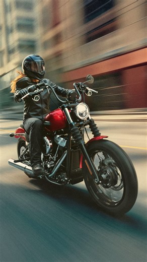 Harley-Davidson | Two-wheeled happy place. The 2026 Street Bob brings only what makes joy happen: a Milwaukee-Eight 117 that pops, rider aids that stay out... | Instagram