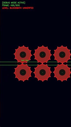 I coded the tightest Bloodbath gap in Python 🩸 (1 pixel) #hitboxes #algorithm #gdtiktok #developer