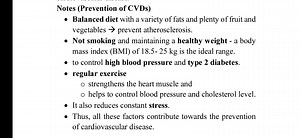 Grade 12 Biology, Chapter 4, 4.2.1 Prevention of cardiovascular disease (နှလုံးသွေးကြောရောဂါကာကွယ်ခြင်း) Grade 12 Biology Easy Notes https://m.facebook.com/story.php?story_fbid=782943393843499&id=100063835366257&mibextid=CDWPTG | Dr. Chit Ye Zaw