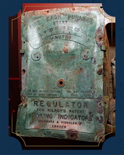 Introducing a truly remarkable piece of #TITANIC’s story — the Transmitter. Used to manage the Ship’s coal consumption, this artifact sheds light on the teamwork and precision that powered #TITANIC. Now reunited with its partner piece, the Kilroy Stoking Indicator at Titanic: The Artifact Exhibition Las Vegas in Luxor Hotel and Casino https://www.titaniclasvegas.com/ #TITANICLasVegas #RMST #RMSTitanic #TITANICArtifact | RMS Titanic, Inc.