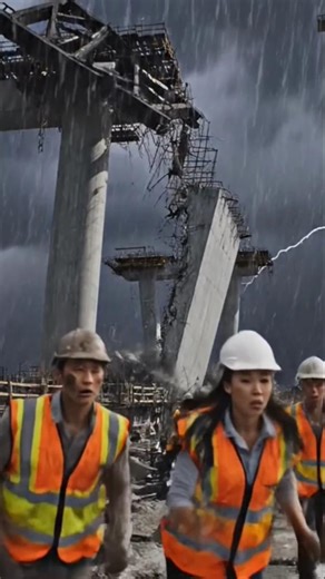 Bridge Construction Turns Into Disaster | Shocking Structural Collapse #trending