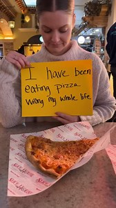 7M views · 9.5K reactions | Woman shows the correct way to eat pizza | Tommy Wind | Facebook