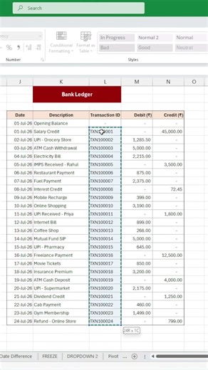 Match Bank Statement & Ledger in Seconds | Excel Hack ⚡