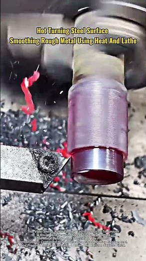 Hot Turning Steel Surface | Smoothing Rough Metal Using Heat and Lathe