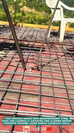 Reinforcement Steel Bar Positioning and Tying - Satisfying jobs and machinery in the world