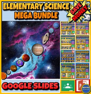 Elementary Science Powerpoint Mega Bundle. 100 Powerpoints. Mega Bundle