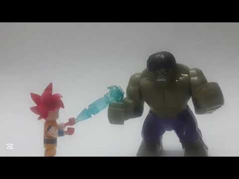 Hulk vs Goku stop motion
