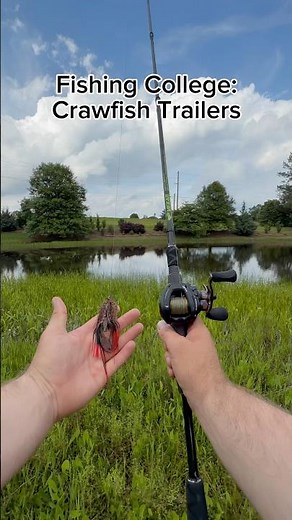 Crawfish jig trailers made EASY for bass fishing 👀
