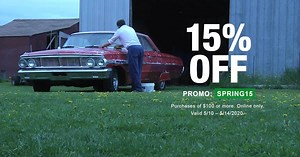 May brings you savings on the parts you need for your next project! Save 15% on your online order of $100 and we'll deliver them straight to your doorstep. 💨🏠 | O'Reilly Auto Parts