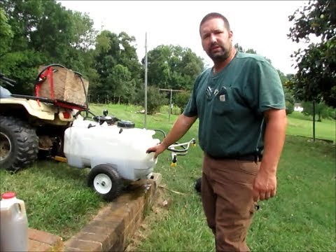 Spraying Vermicompost Tea With Boom Sprayer