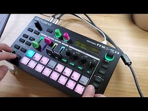 Roland MC-101 playing bass