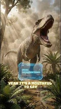 Bigger Than T-Rex: Carcharo! #dinosaur #prehistoric #carcharodontosaurus #trex #jurassicworld