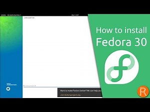 How to install Fedora 30.