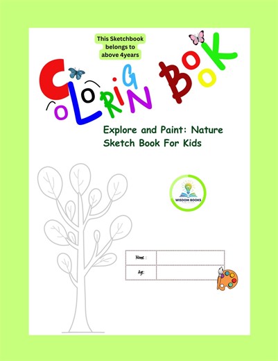 Coloring TREES Book Kids Nature Printable | Drawing PDF | 23 High-resolution Pages | Preschool Activity | Free Shapes Bonus - Etsy