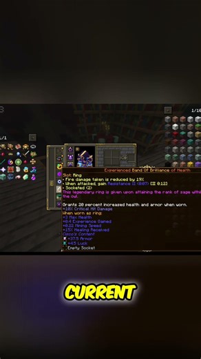 Upgrade Your Minecraft Gear: Reforge Rings for Ultimate Power! #shorts