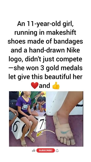 She Couldn't Afford Shoes, So She Drew the Logo Herself 🥺👟 #shorts #goodnews #viralshorts