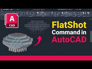 AutoCAD FLATSHOT Command | Convert 3D Model to 2D View