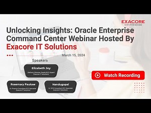 𝐖𝐞𝐛𝐢𝐧𝐚𝐫 𝟏-"𝐔𝐧𝐥𝐨𝐜𝐤𝐢𝐧𝐠 𝐈𝐧𝐬𝐢𝐠𝐡𝐭𝐬: 𝐎𝐫𝐚𝐜𝐥𝐞 𝐄𝐧𝐭𝐞𝐫𝐩𝐫𝐢𝐬𝐞 𝐂𝐨𝐦𝐦𝐚𝐧𝐝 𝐂𝐞𝐧𝐭𝐞𝐫"