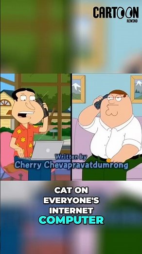 Quagmire's Cat Photos & Computer Crash: The Internet Nightmare #shorts