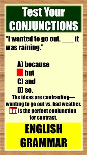 Can You Pass This Conjunctions Quiz? 😱 | English Grammar Test 1