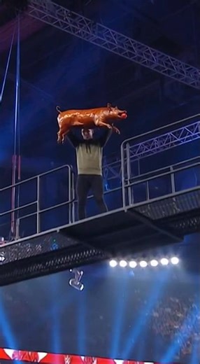 Old Lady Gets Pig-Slammed