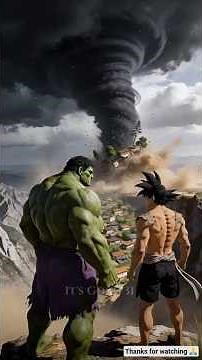 🌪️ Tufaan Se Takra Gaye Goku Hulk | Pura Gaon Surakshit 🏡 ‪@SamkingToons‬ #goku #hulk