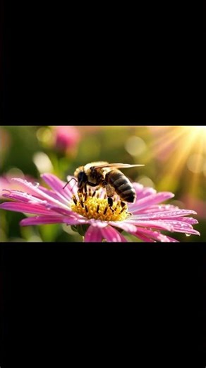Bee collecting nector