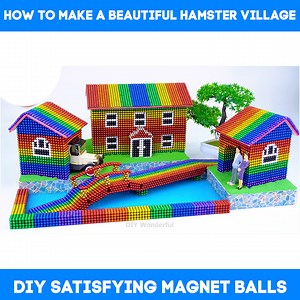 5.9K views · 4.1K reactions | ASMR DIY - How to make a beautiful hamster village with magnetic balls | GM Wonder | Facebook