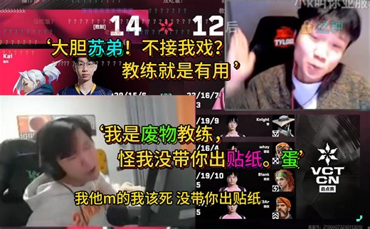 蛋、苏吵架之论教练的重要性。俩人激动到互扇嘴巴子！