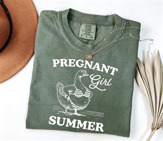Comfort Colors® Pregnant Girl Summer Shirt, Beach Pregnancy Announcement Shirt, Pregnancy Reveal Tee, Baby Shower Gift, Mother Day Shirt - Etsy