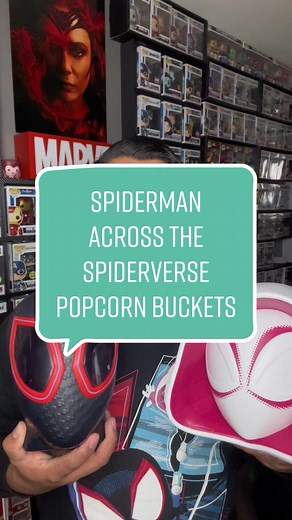 Spiderman Across the Spiderverse Popcorn Buckets Unboxing