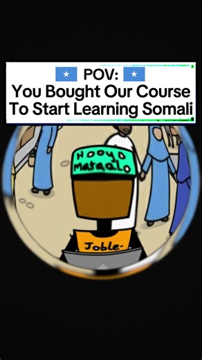 2 burger meals Or Learning Somali? 🇸🇴﻿﻿ Choose Now! Do you struggle to speak Somali, but you understand it? Well that's why we made a Course just for you! This course was specifically designed to fix your Somali grammar and help you to structure sentences correctly with confidence! It contains 30 Animated videos with tips, tricks and shortcuts on Somali grammar that will help you to level up your Somali speaking skills rapidly! And it all comes at the cost of only 2 meals from the average chic