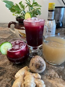 Sea Moss/ Irish Moss with Beet & Ginger Juice . #healthychoice #refreshing #islandvibes 8 oz dry seamoss ( wash & prepare) fresh beets fresh organic ginger sugar ( honey/ agave ) Angostura Bitters water ( coconut water) lemon juice Spice Tea: cinnamon stick, clove, cardamom, star anise, mace, bay leaf, ginger, fennel seeds. ( boil fir 30 mins low heat) Prep Time: 1 hour Method As Shown . ENJOY | Jenny’s Wok